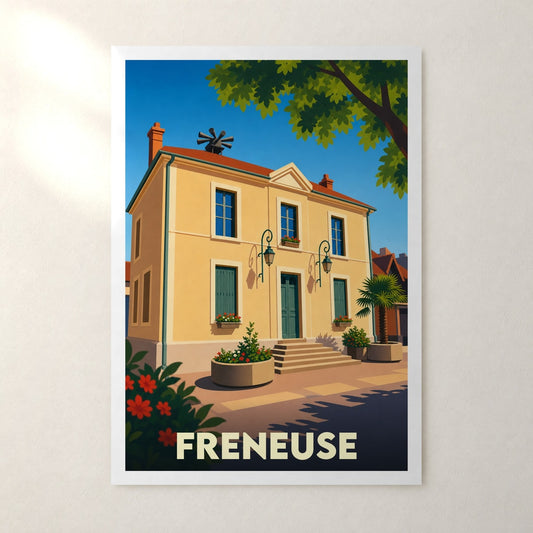 Affiche Freneuse – sans cadre, accrochée au mur