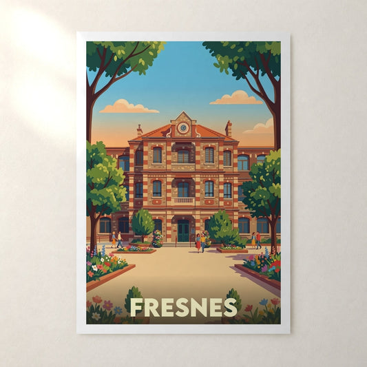 Affiche Fresnes – sans cadre, accrochée au mur