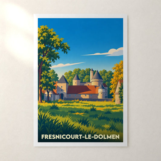 Affiche Fresnicourt-le-Dolmen – sans cadre, accrochée au mur