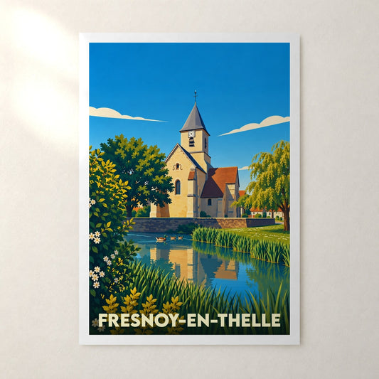 Affiche Fresnoy-en-Thelle – sans cadre, accrochée au mur