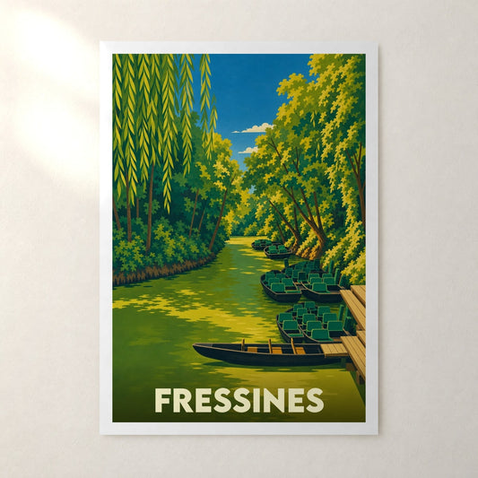 Affiche Fressines – sans cadre, accrochée au mur