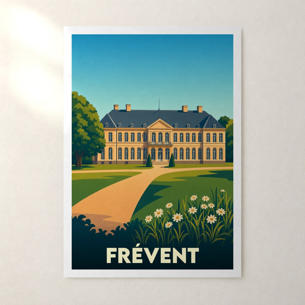 Affiche Frévent – sans cadre, accrochée au mur