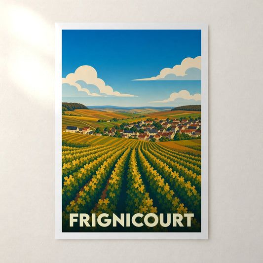 Affiche Frignicourt – sans cadre, accrochée au mur