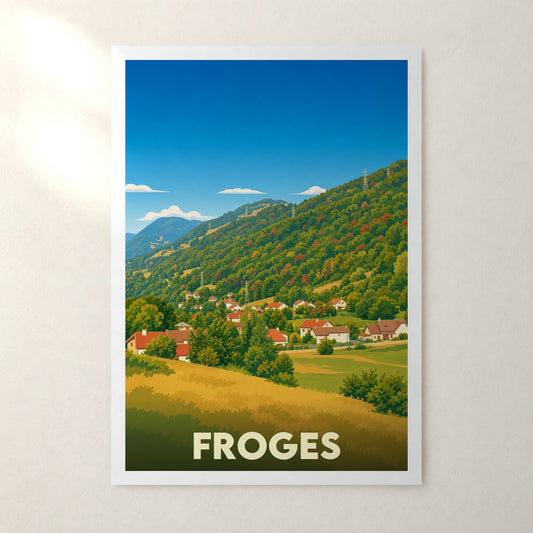 Affiche Froges – sans cadre, accrochée au mur