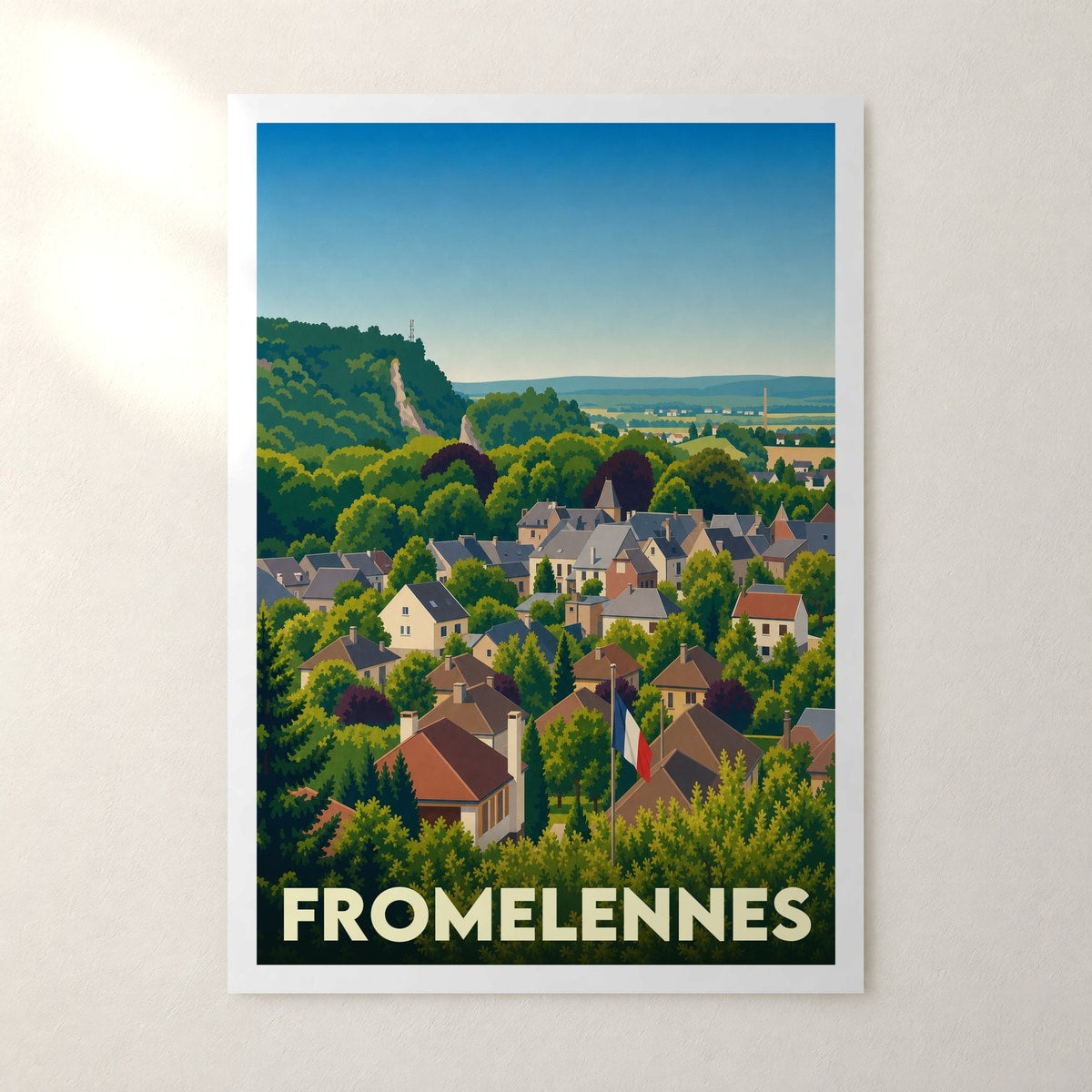 Affiche Fromelennes – sans cadre, accrochée au mur