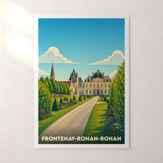 Affiche Frontenay-Rohan-Rohan – sans cadre, accrochée au mur
