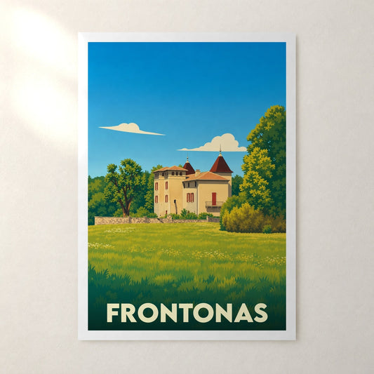 Affiche Frontonas – sans cadre, accrochée au mur