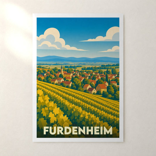 Affiche Furdenheim – sans cadre, accrochée au mur