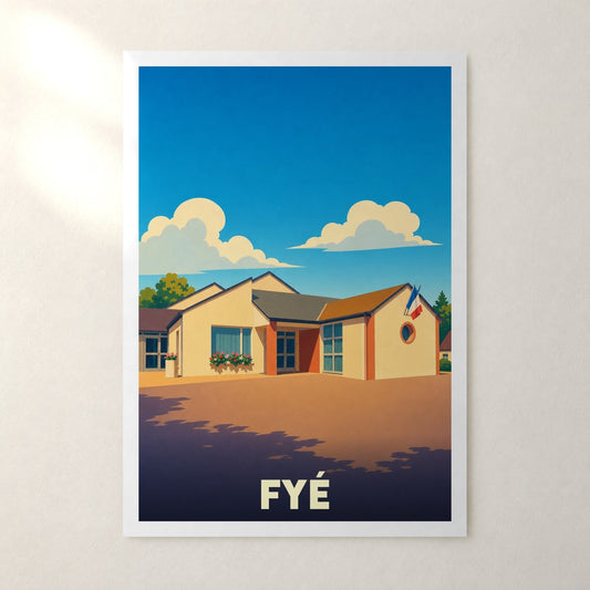 Affiche Fyé – sans cadre, accrochée au mur