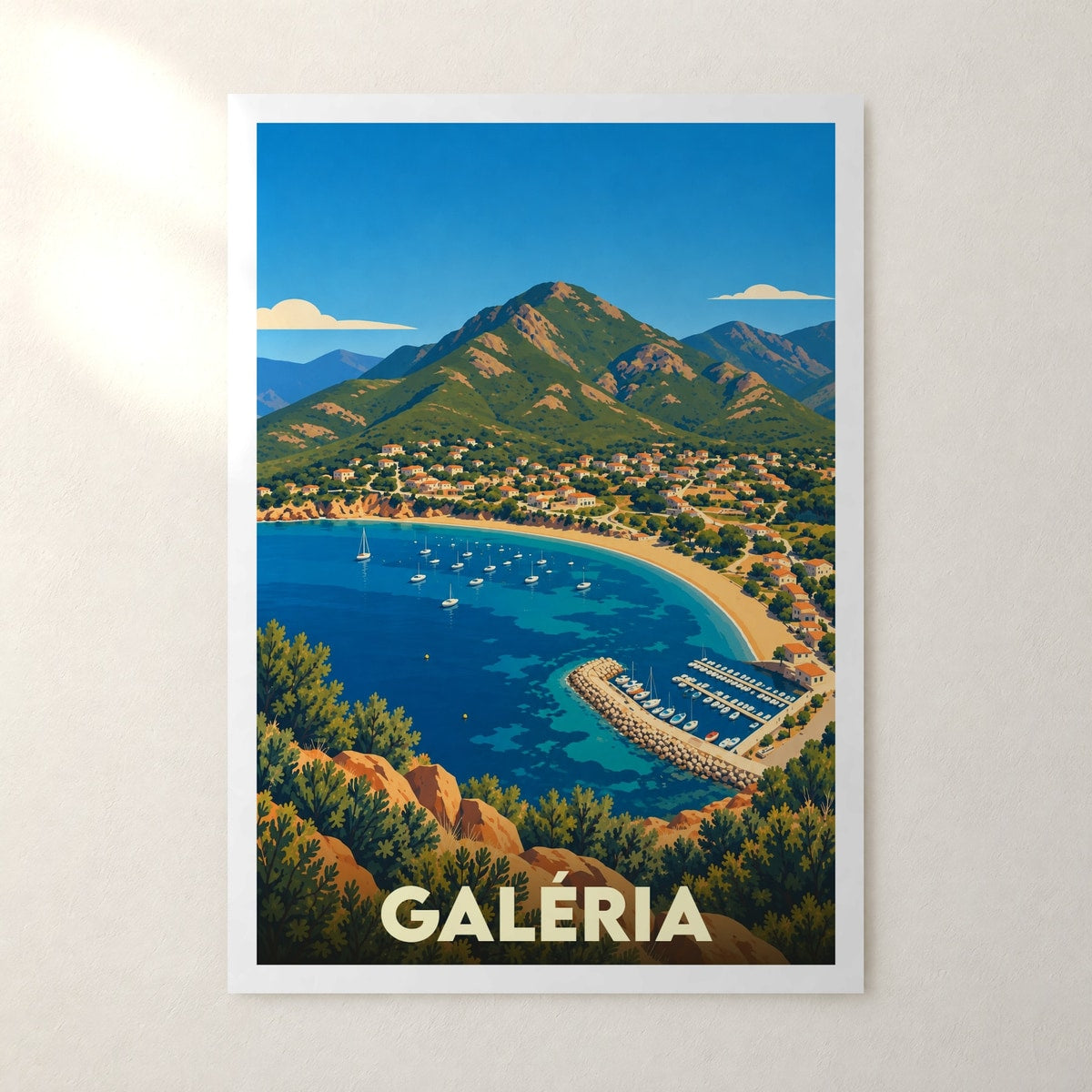 Affiche Galéria – sans cadre, accrochée au mur