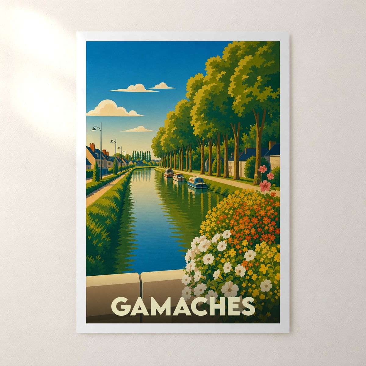 Affiche Gamaches – sans cadre, accrochée au mur
