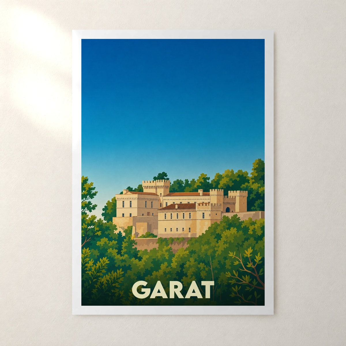 Affiche Garat – sans cadre, accrochée au mur