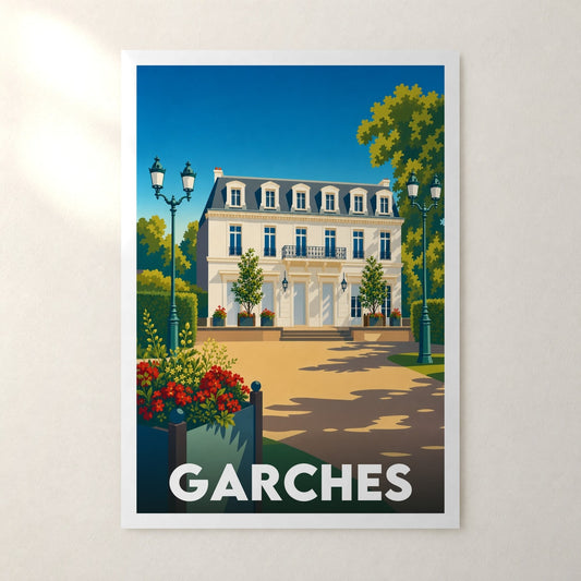 Affiche Garches – sans cadre, accrochée au mur