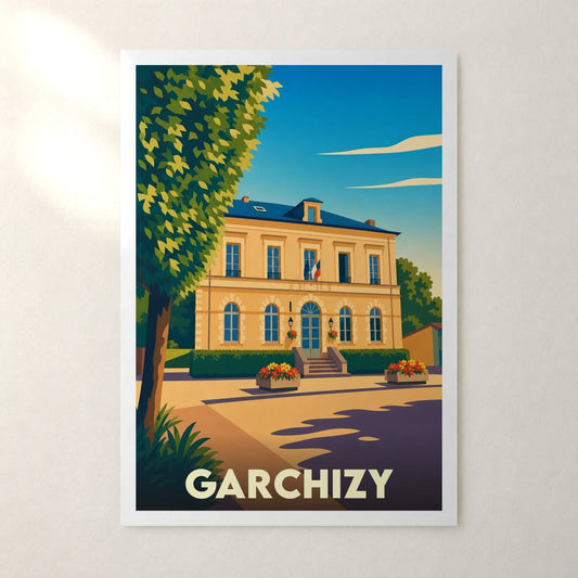 Affiche Garchizy – sans cadre, accrochée au mur