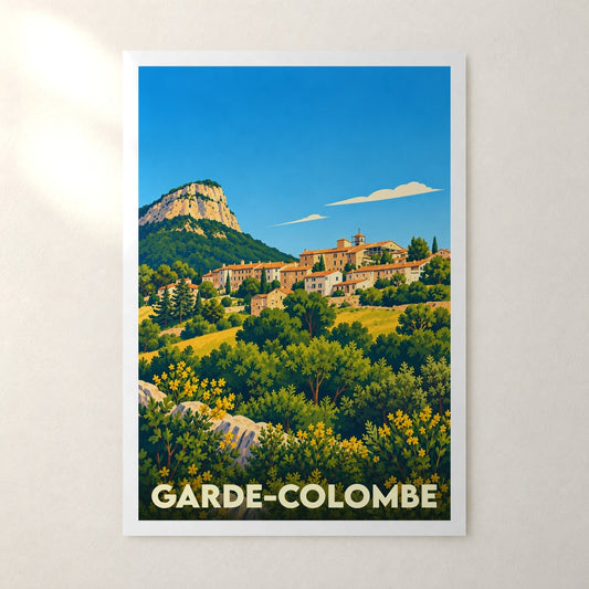 Affiche Garde-Colombe – sans cadre, accrochée au mur