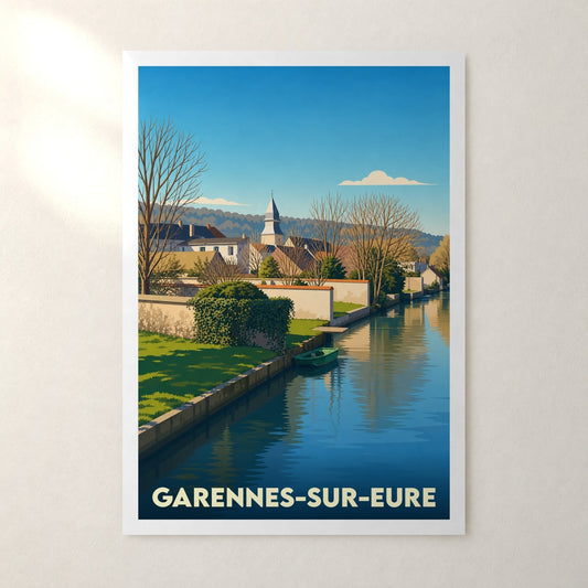 Affiche Garennes-sur-Eure – sans cadre, accrochée au mur