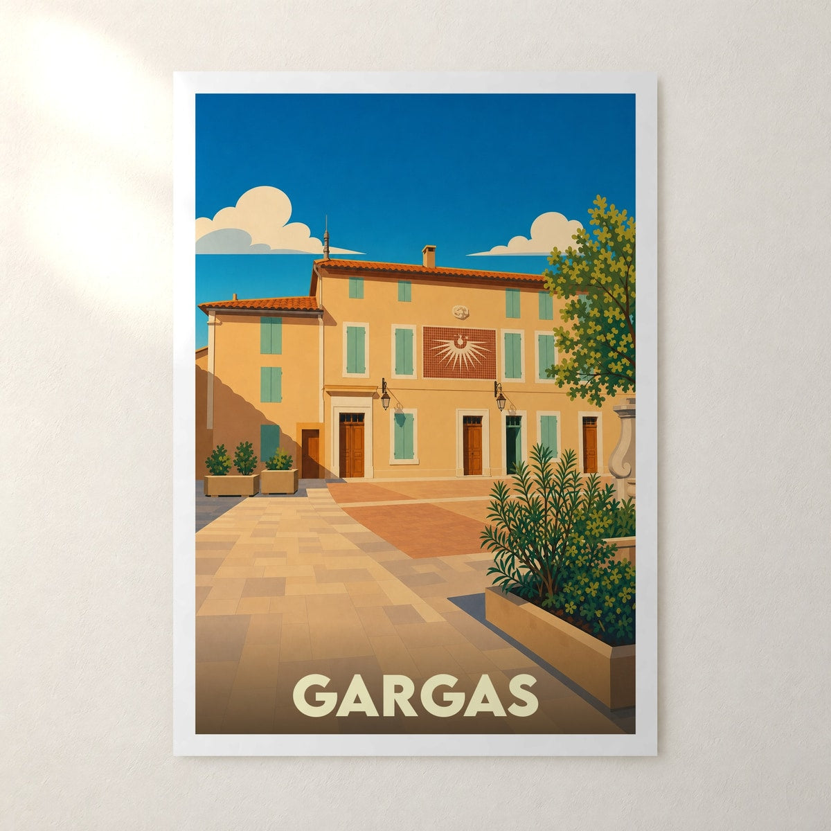 Affiche Gargas – sans cadre, accrochée au mur