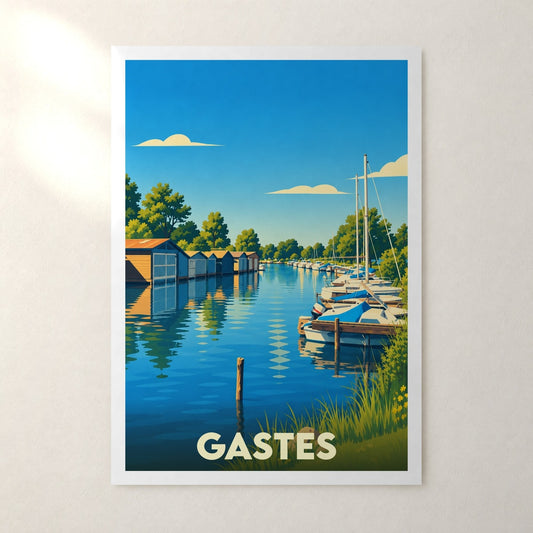 Affiche Gastes – sans cadre, accrochée au mur