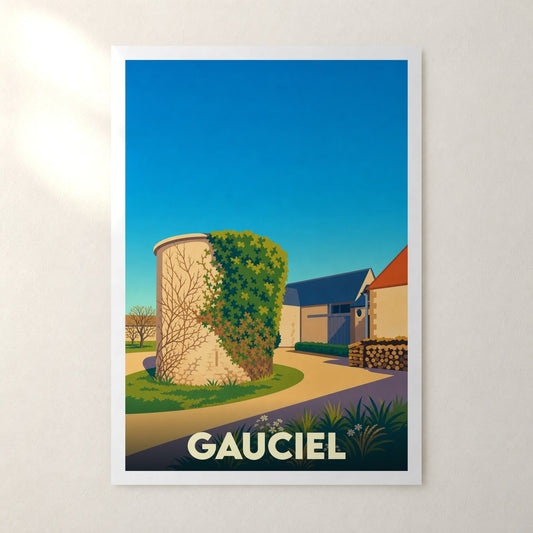 Affiche Gauciel – sans cadre, accrochée au mur
