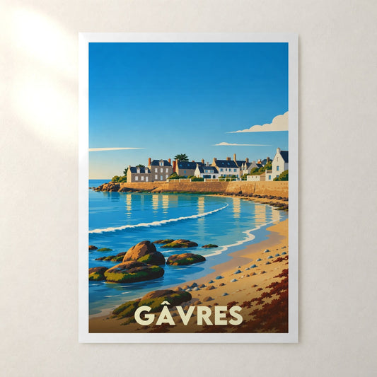 Affiche Gâvres – sans cadre, accrochée au mur