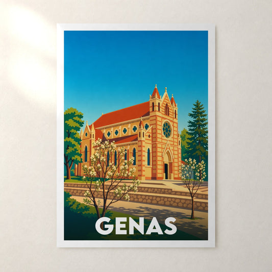 Affiche Genas – sans cadre, accrochée au mur