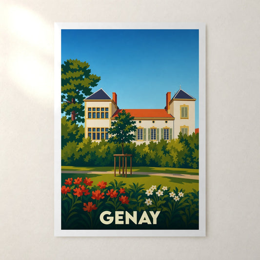 Affiche Genay – sans cadre, accrochée au mur