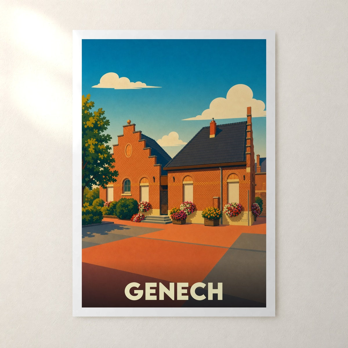 Affiche Genech – sans cadre, accrochée au mur