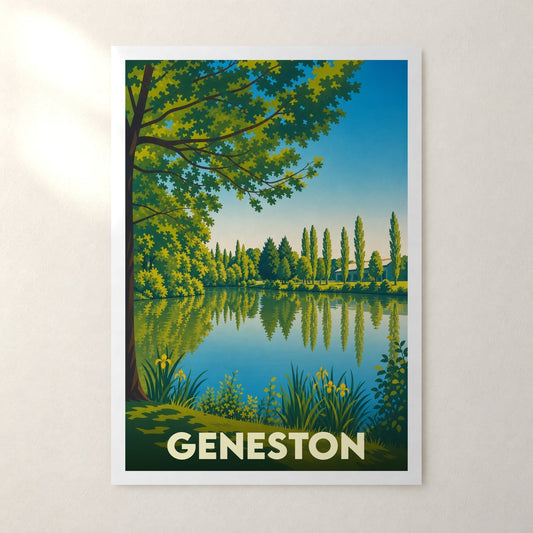 Affiche Geneston – sans cadre, accrochée au mur