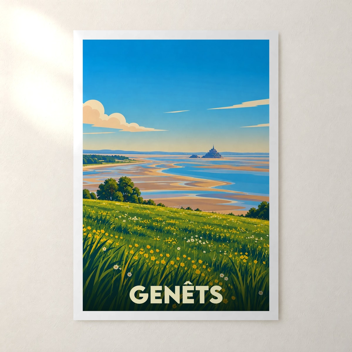 Affiche Genêts – sans cadre, accrochée au mur