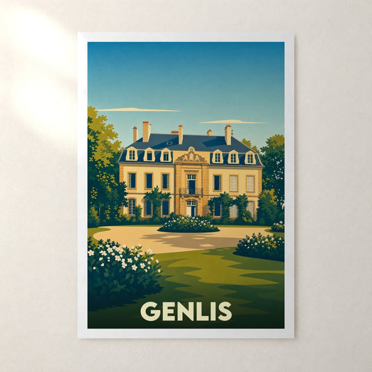 Affiche Genlis – sans cadre, accrochée au mur