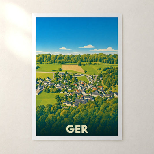 Affiche Ger – sans cadre, accrochée au mur