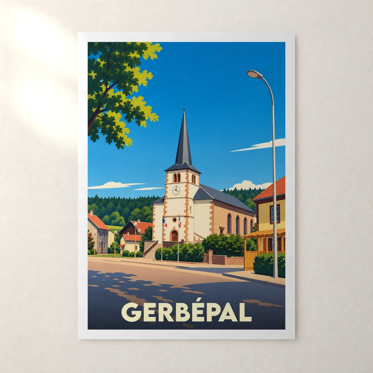 Affiche Gerbépal – sans cadre, accrochée au mur