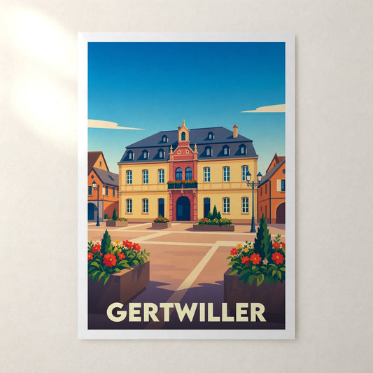 Affiche Gertwiller – sans cadre, accrochée au mur