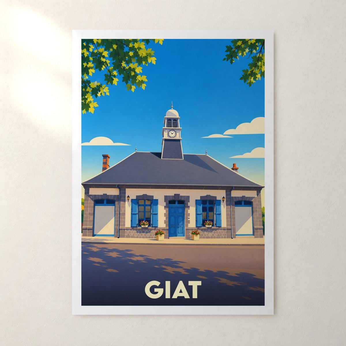Affiche Giat – sans cadre, accrochée au mur