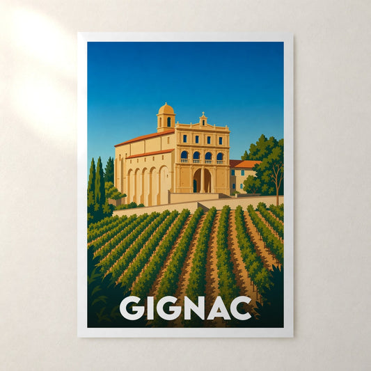 Affiche Gignac – sans cadre, accrochée au mur