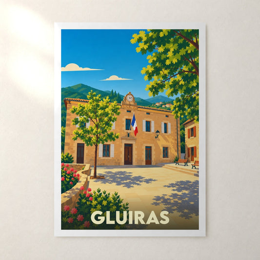 Affiche Gluiras – sans cadre, accrochée au mur