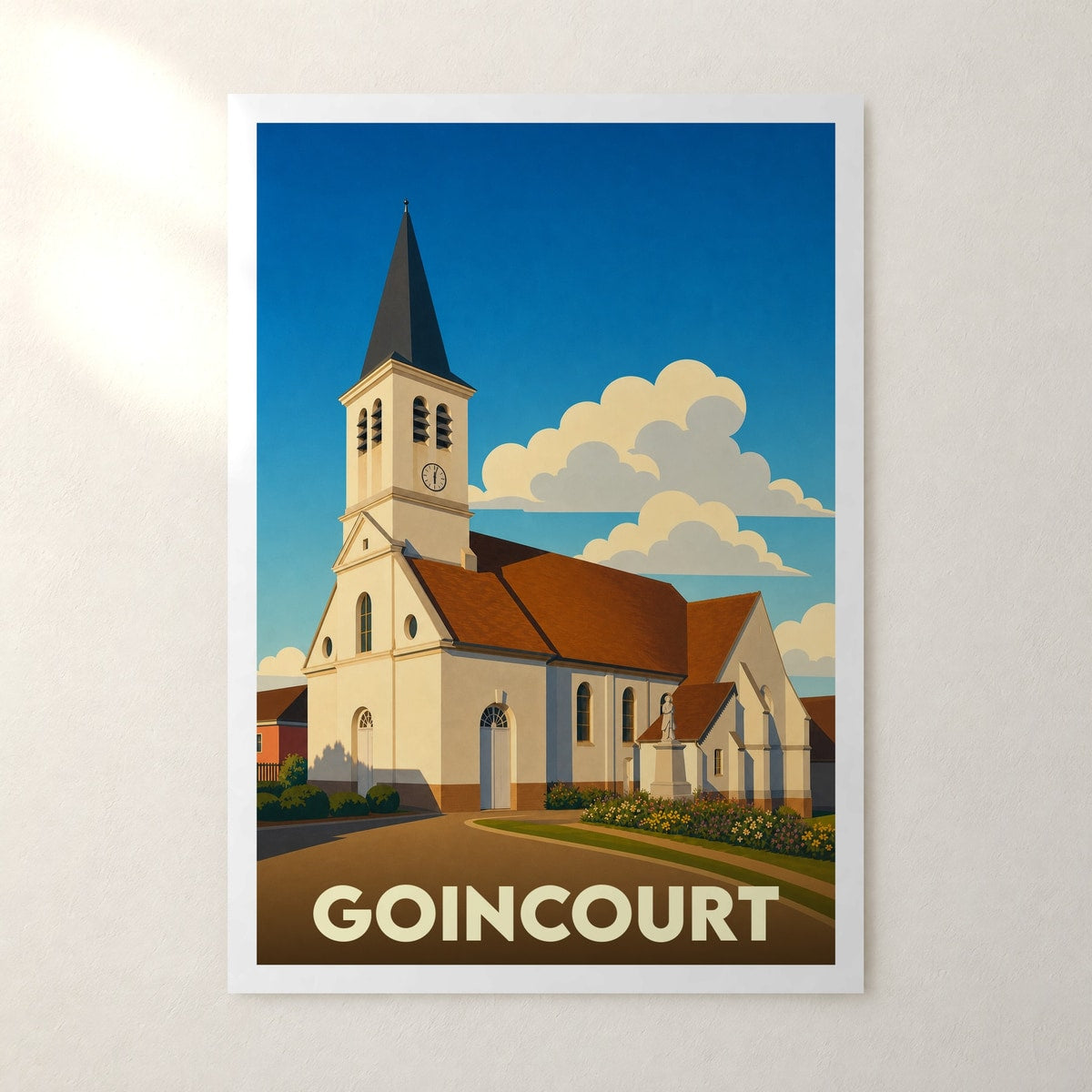 Affiche Goincourt – sans cadre, accrochée au mur