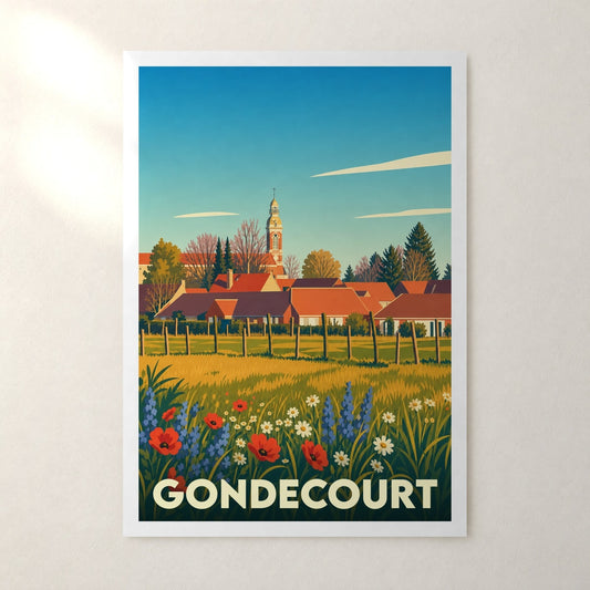 Affiche Gondecourt – sans cadre, accrochée au mur