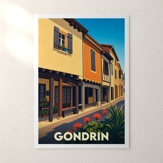 Affiche Gondrin – sans cadre, accrochée au mur
