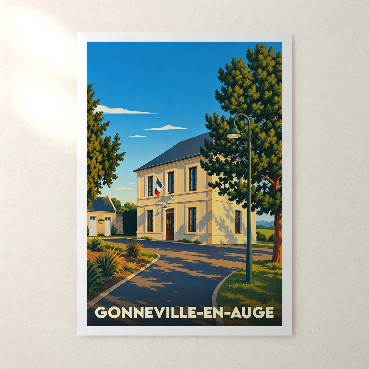 Affiche Gonneville-en-Auge – sans cadre, accrochée au mur
