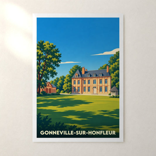 Affiche Gonneville-sur-Honfleur – sans cadre, accrochée au mur