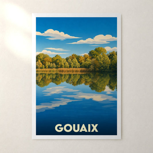 Affiche Gouaix – sans cadre, accrochée au mur