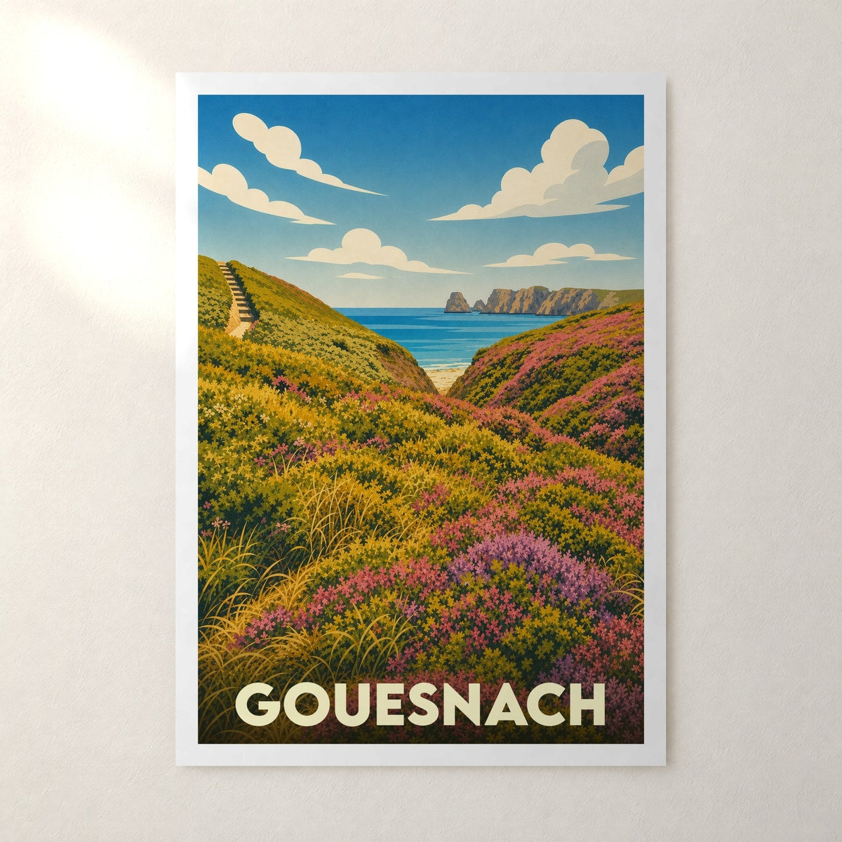 Affiche Gouesnach – sans cadre, accrochée au mur