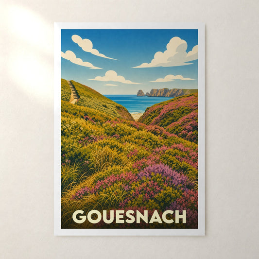 Affiche Gouesnach – sans cadre, accrochée au mur