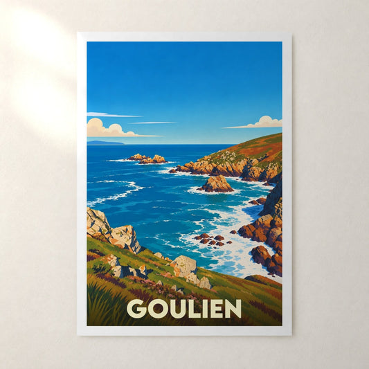 Affiche Goulien – sans cadre, accrochée au mur