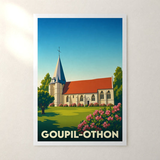 Affiche Goupil-Othon – sans cadre, accrochée au mur