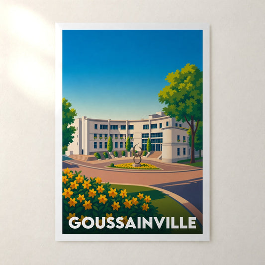 Affiche Goussainville – sans cadre, accrochée au mur
