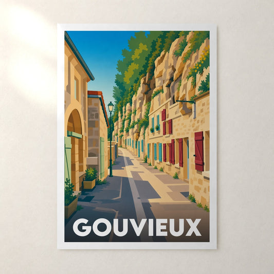 Affiche Gouvieux – sans cadre, accrochée au mur