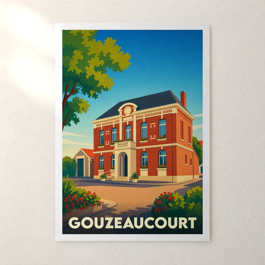 Affiche Gouzeaucourt – sans cadre, accrochée au mur