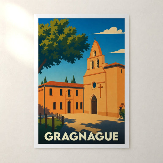 Affiche Gragnague – sans cadre, accrochée au mur